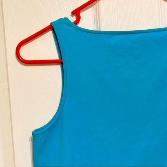 Kate Spade | Women’s Blue Cammy Tank Turquoise Cotton Decorative Bows Top M - Picture 11 of 16